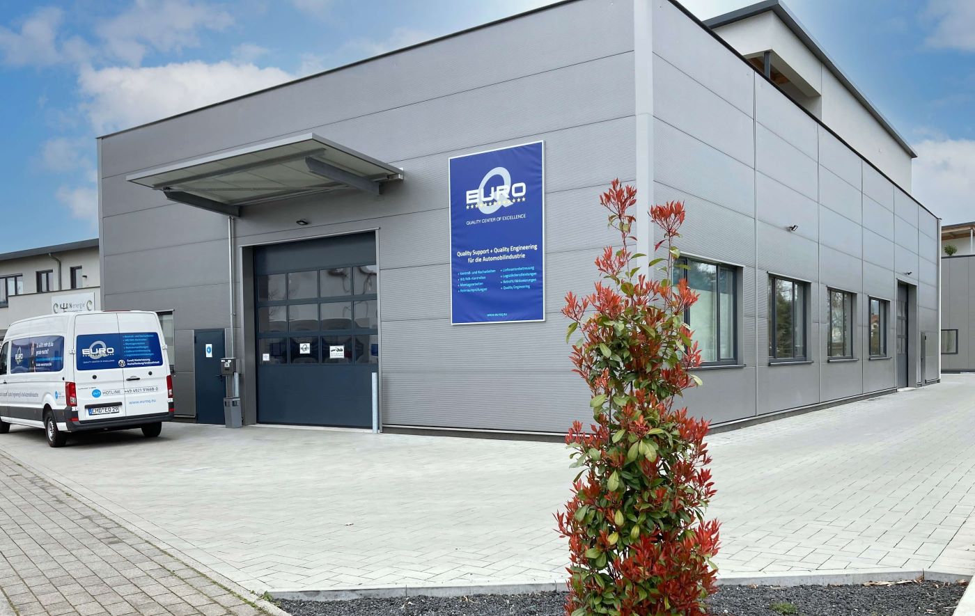 shows building of EuroQ Aschaffenburg in Germany